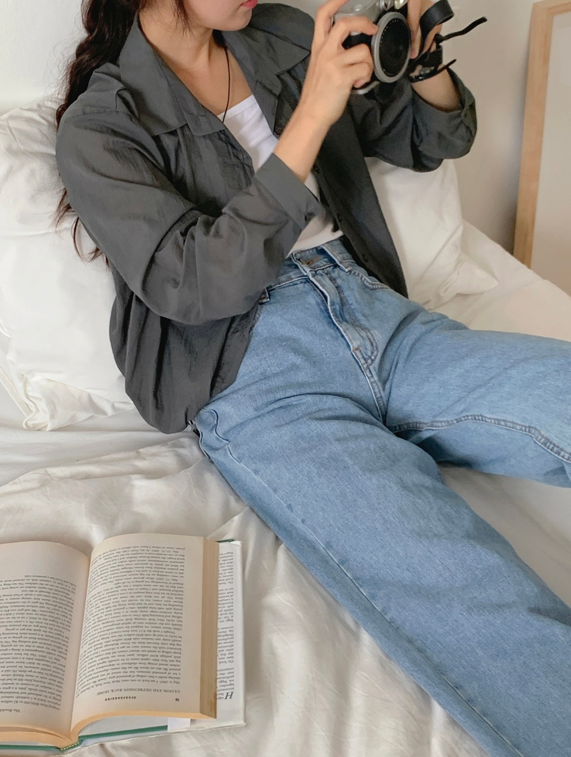 韓國丨V-NECK COLLAR SHIRT
