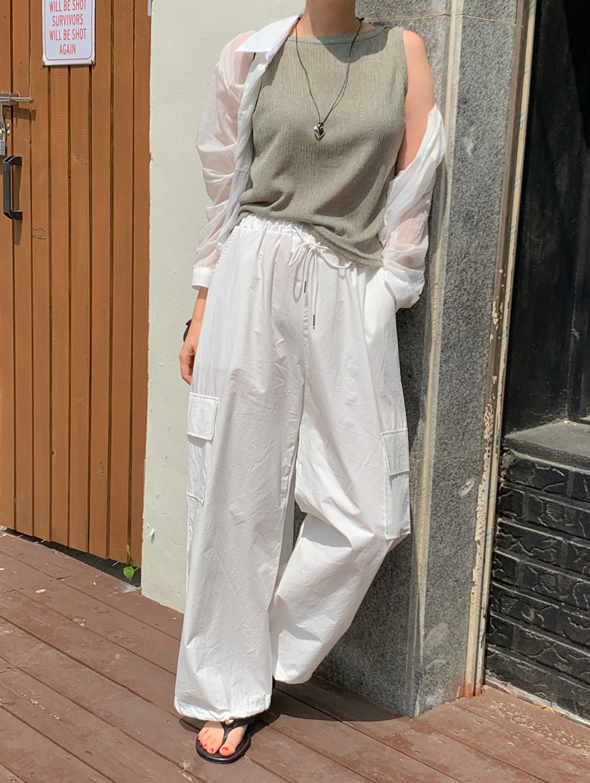 韓國丨V-NECK COLLAR SHIRT