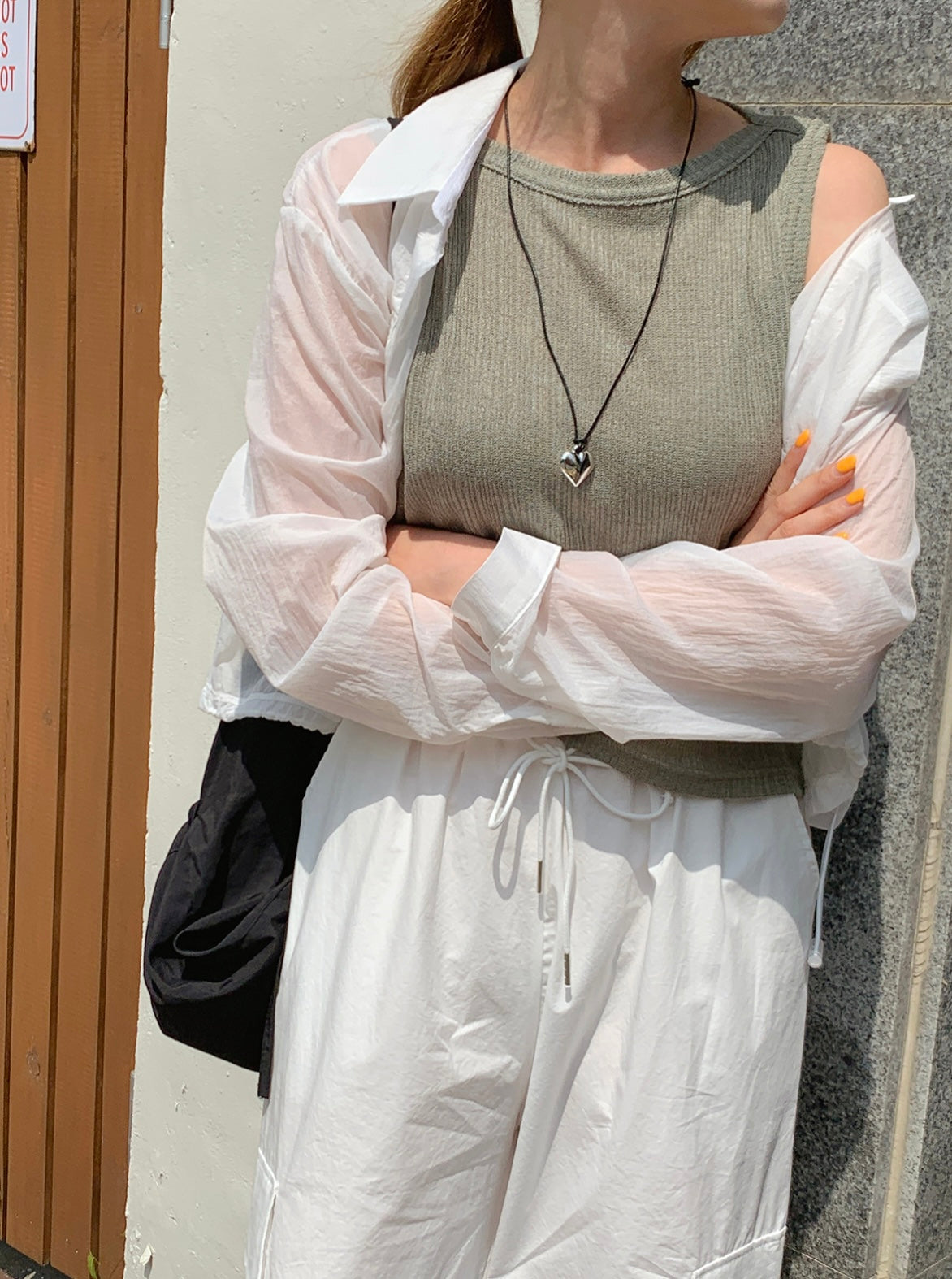 韓國丨V-NECK COLLAR SHIRT