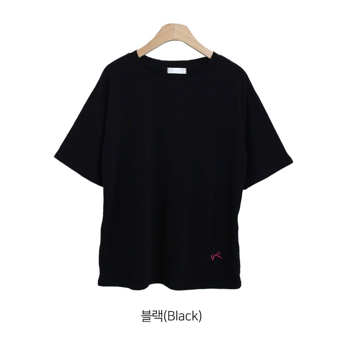 韓國丨蝴蝶結刺繡TEE