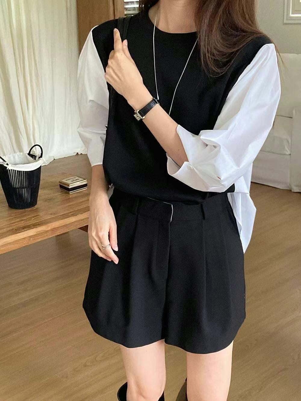 韓國丨純色拼袖BL