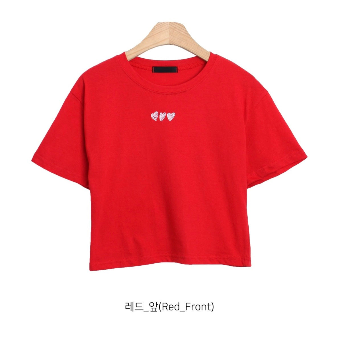 韓國丨HEART CROP TEE