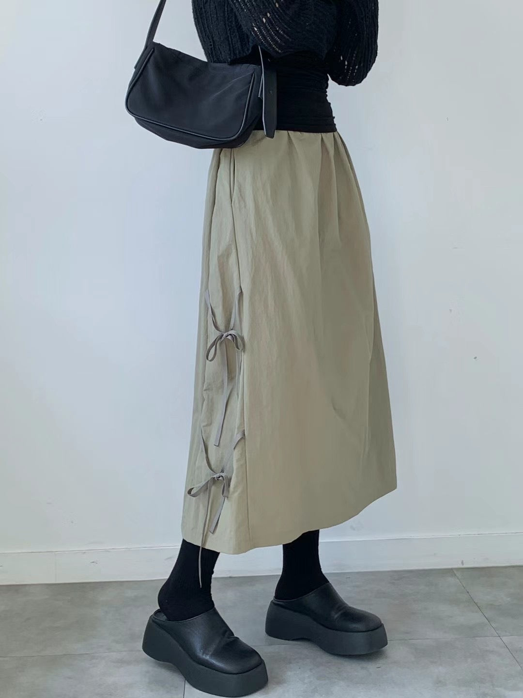 韓國丨防水蝴蝶結半身裙