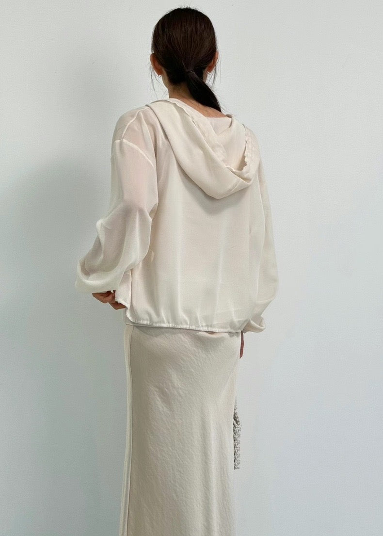 韓國丨SHEER HOODY SET