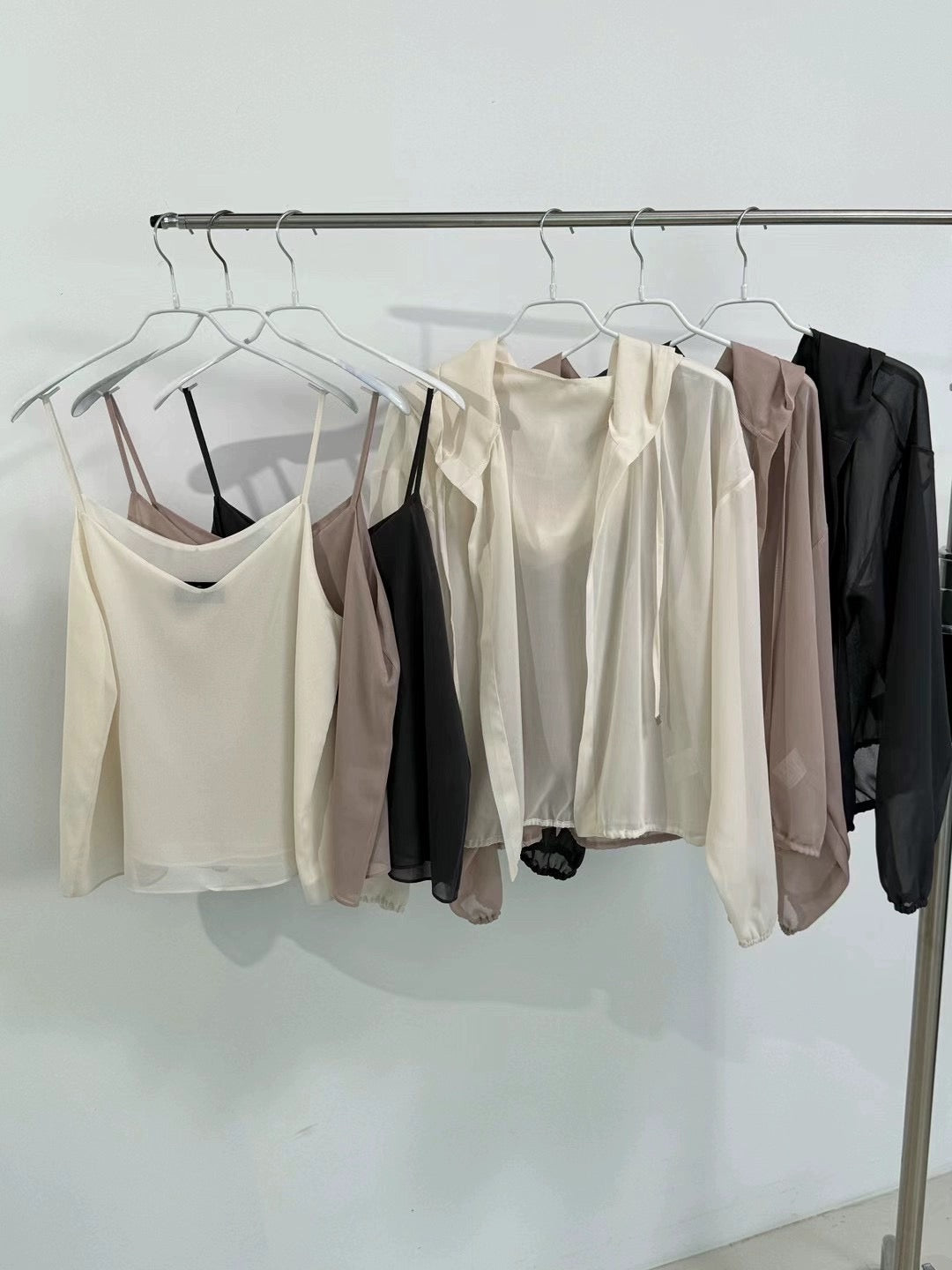 韓國丨SHEER HOODY SET