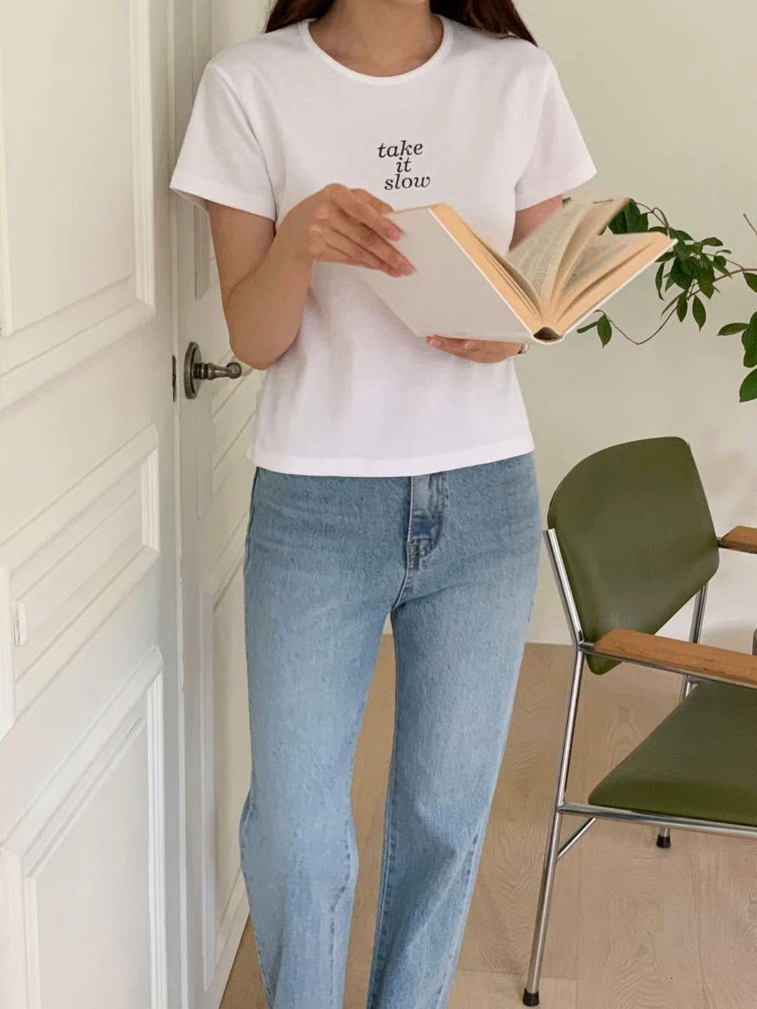 韓國丨TAKE IT SLOW TEE