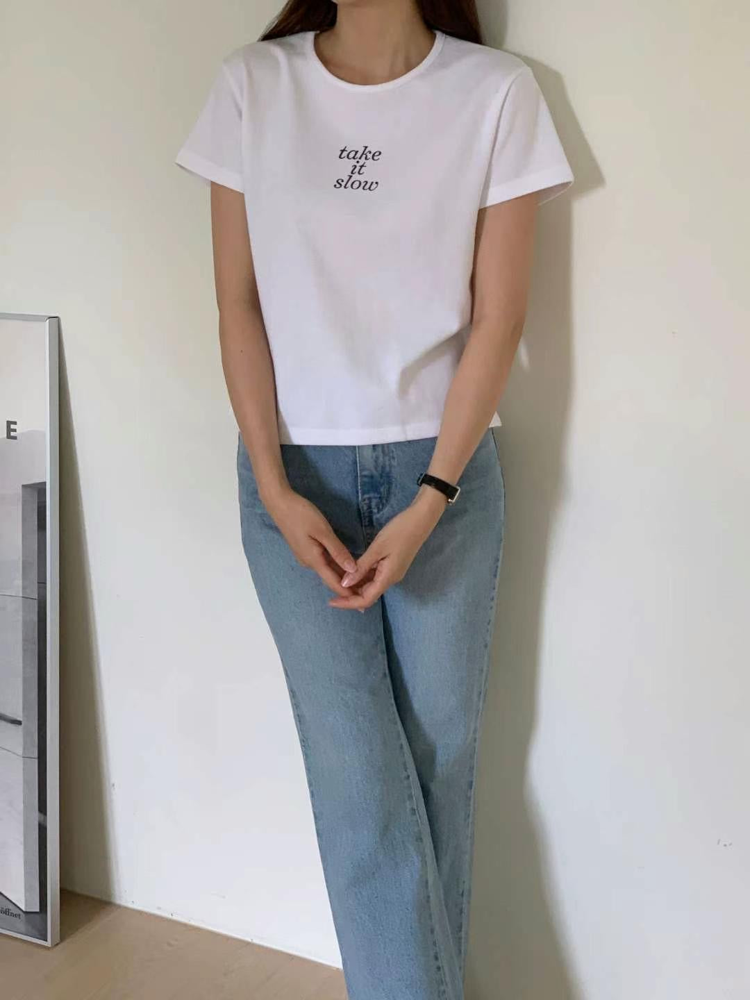 韓國丨TAKE IT SLOW TEE