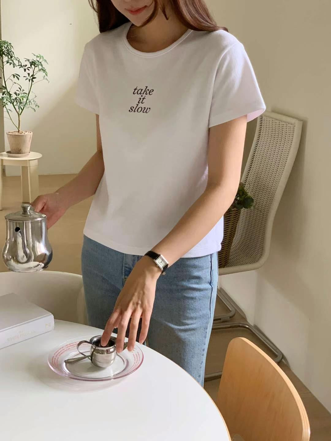 韓國丨TAKE IT SLOW TEE