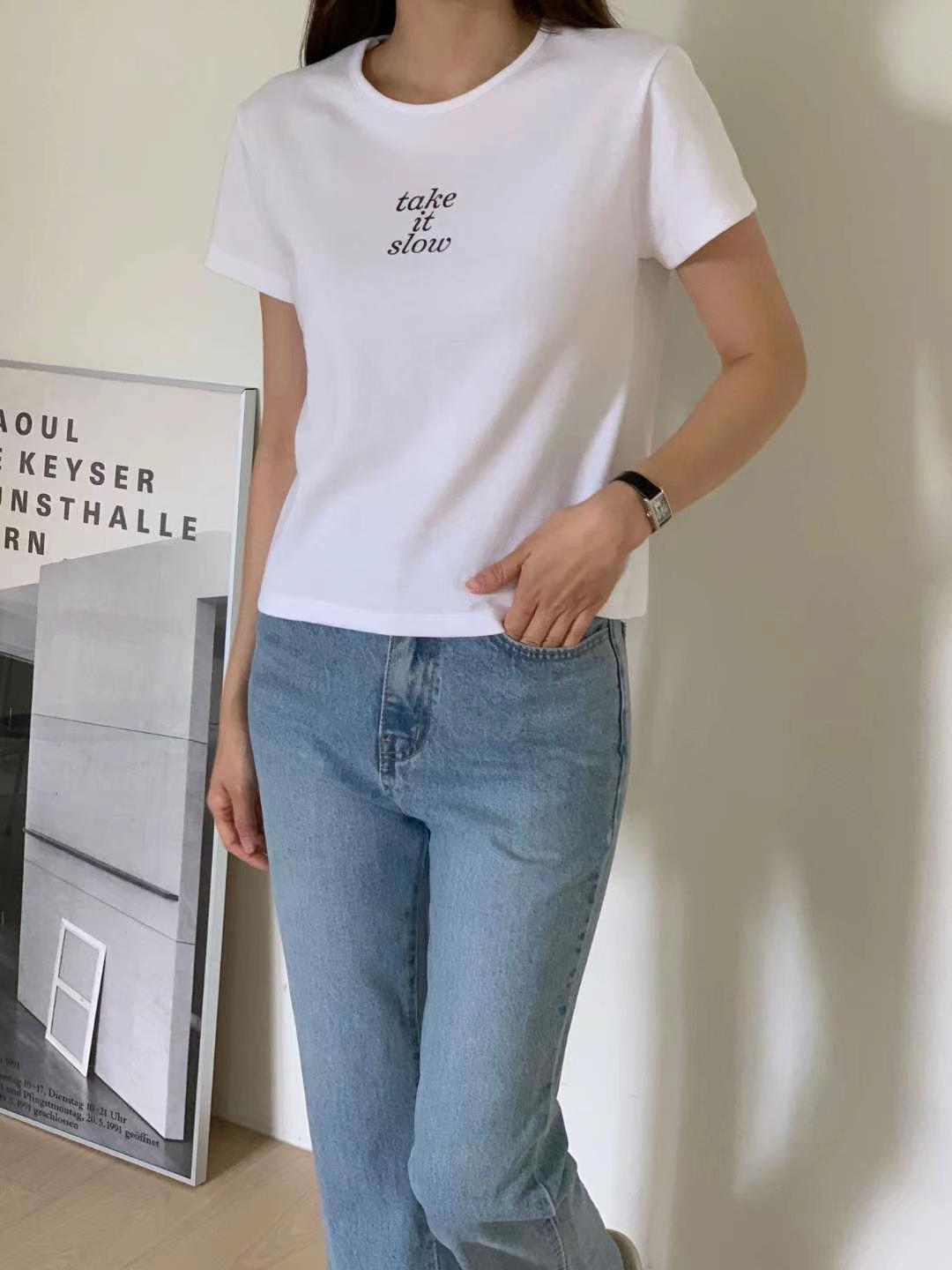 韓國丨TAKE IT SLOW TEE