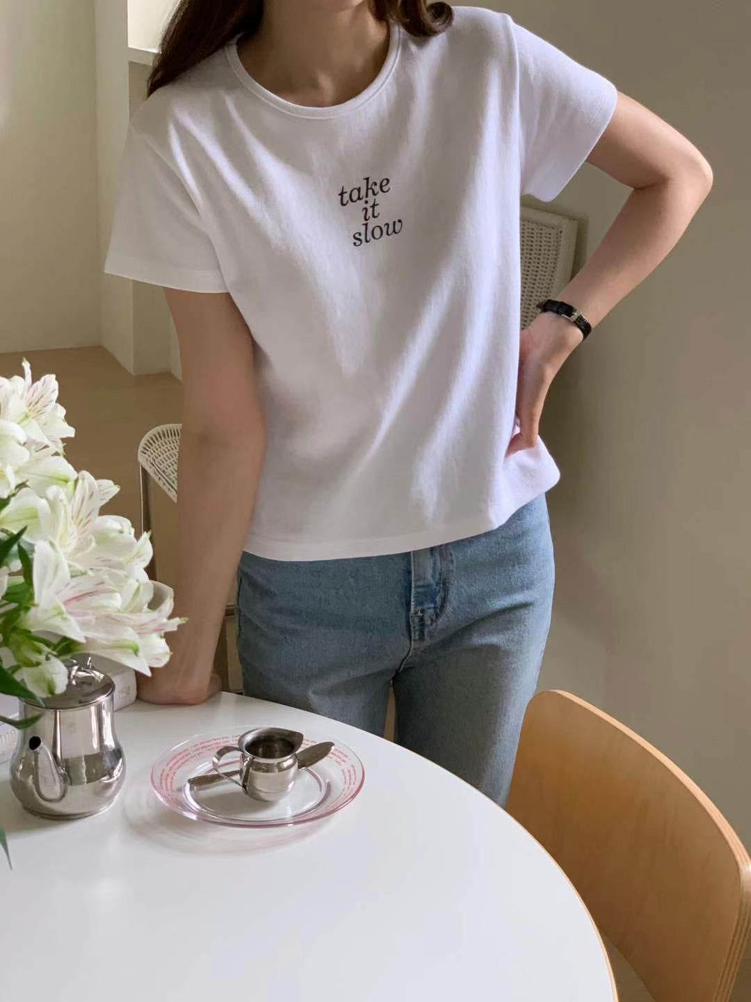 韓國丨TAKE IT SLOW TEE