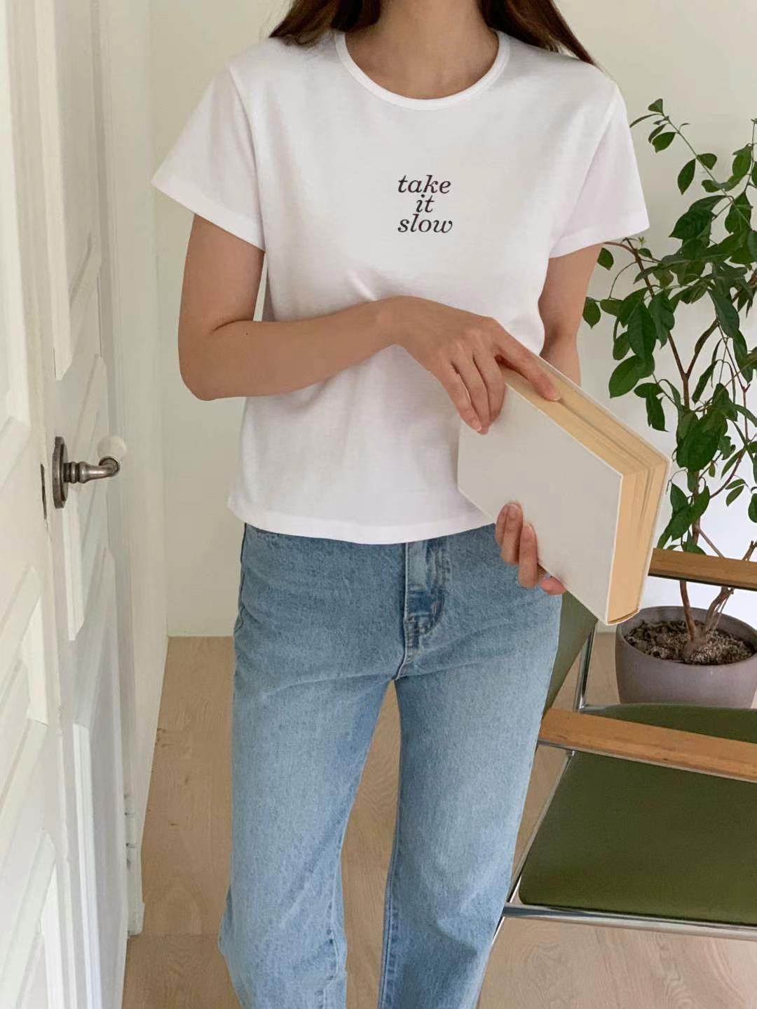 韓國丨TAKE IT SLOW TEE