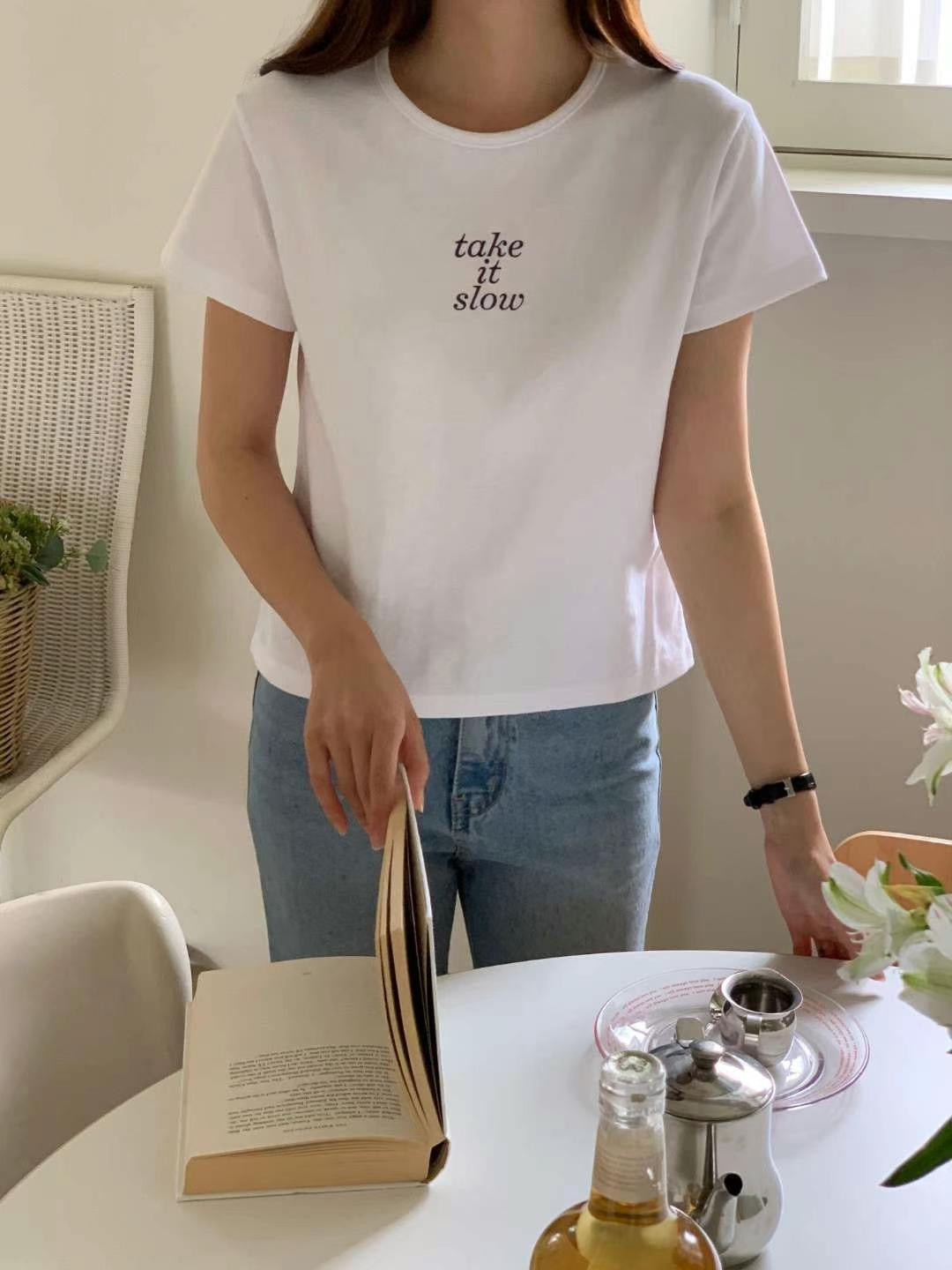 韓國丨TAKE IT SLOW TEE