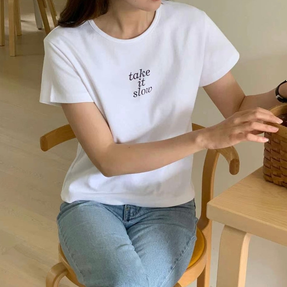 韓國丨TAKE IT SLOW TEE