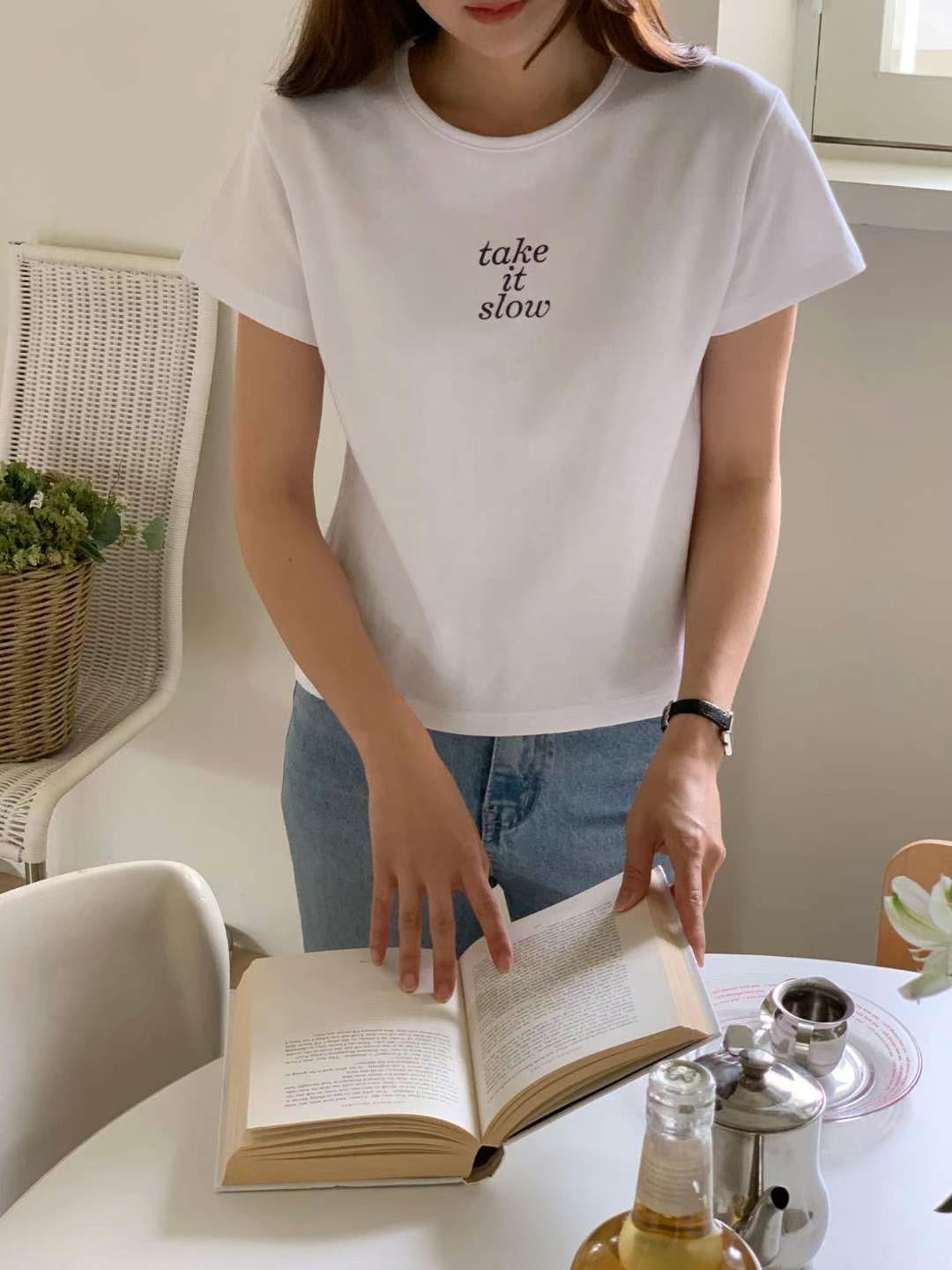 韓國丨TAKE IT SLOW TEE