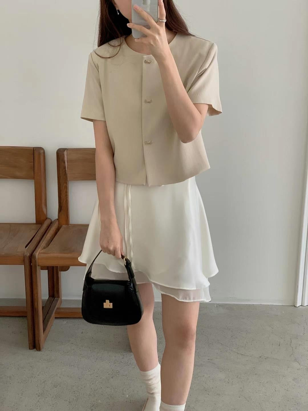 韓國丨蝴蝶結鈕扣JK