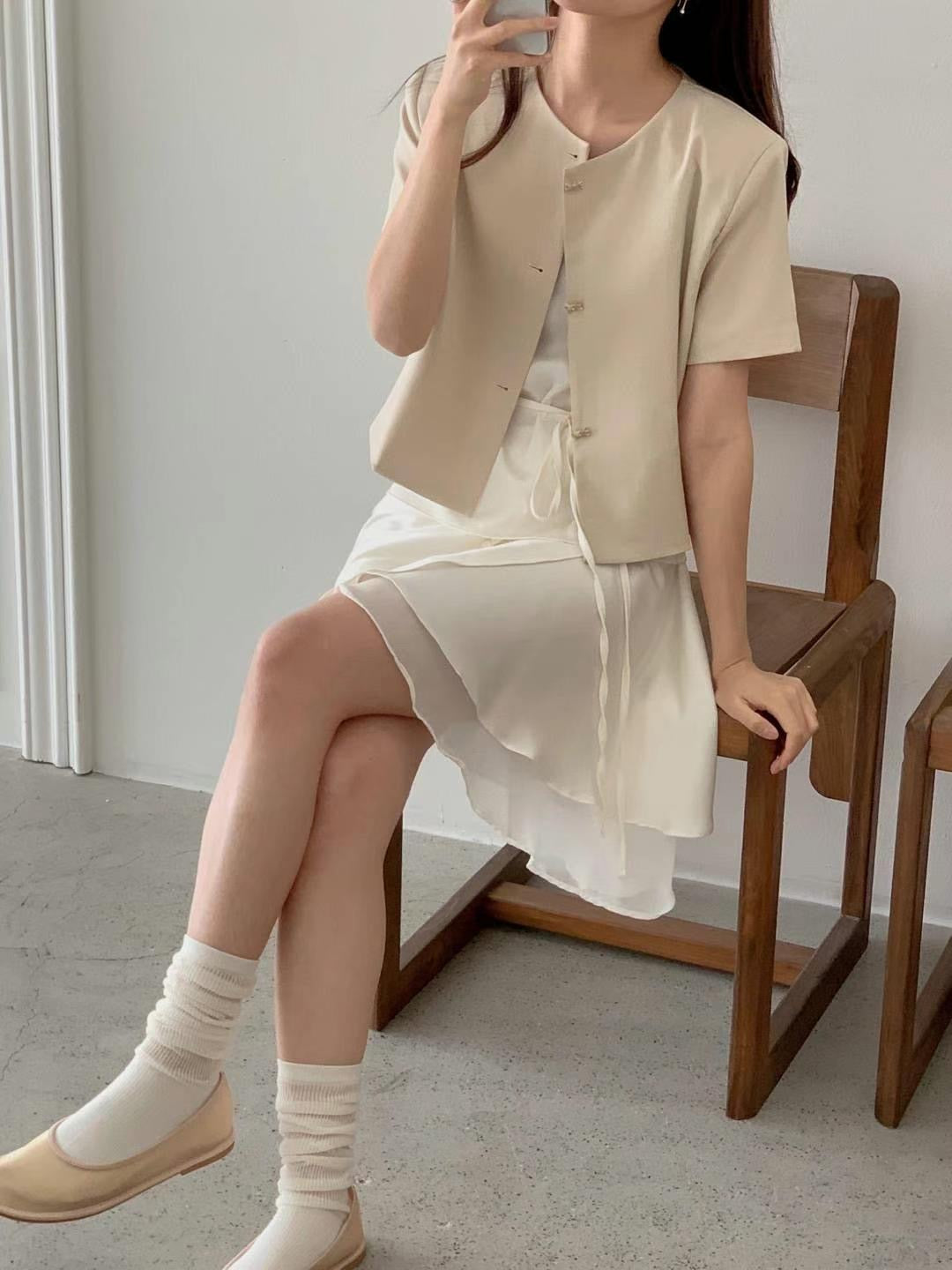 韓國丨蝴蝶結鈕扣JK