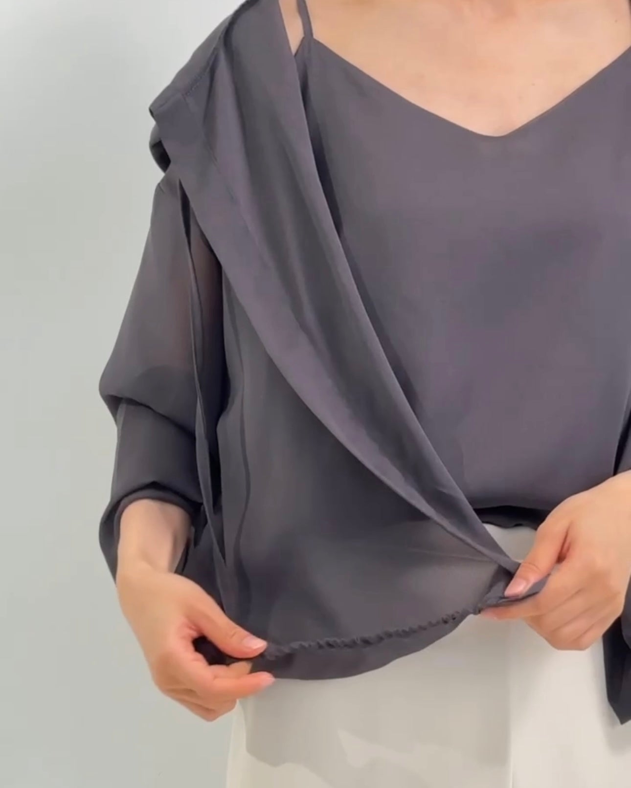 韓國丨SHEER HOODY SET