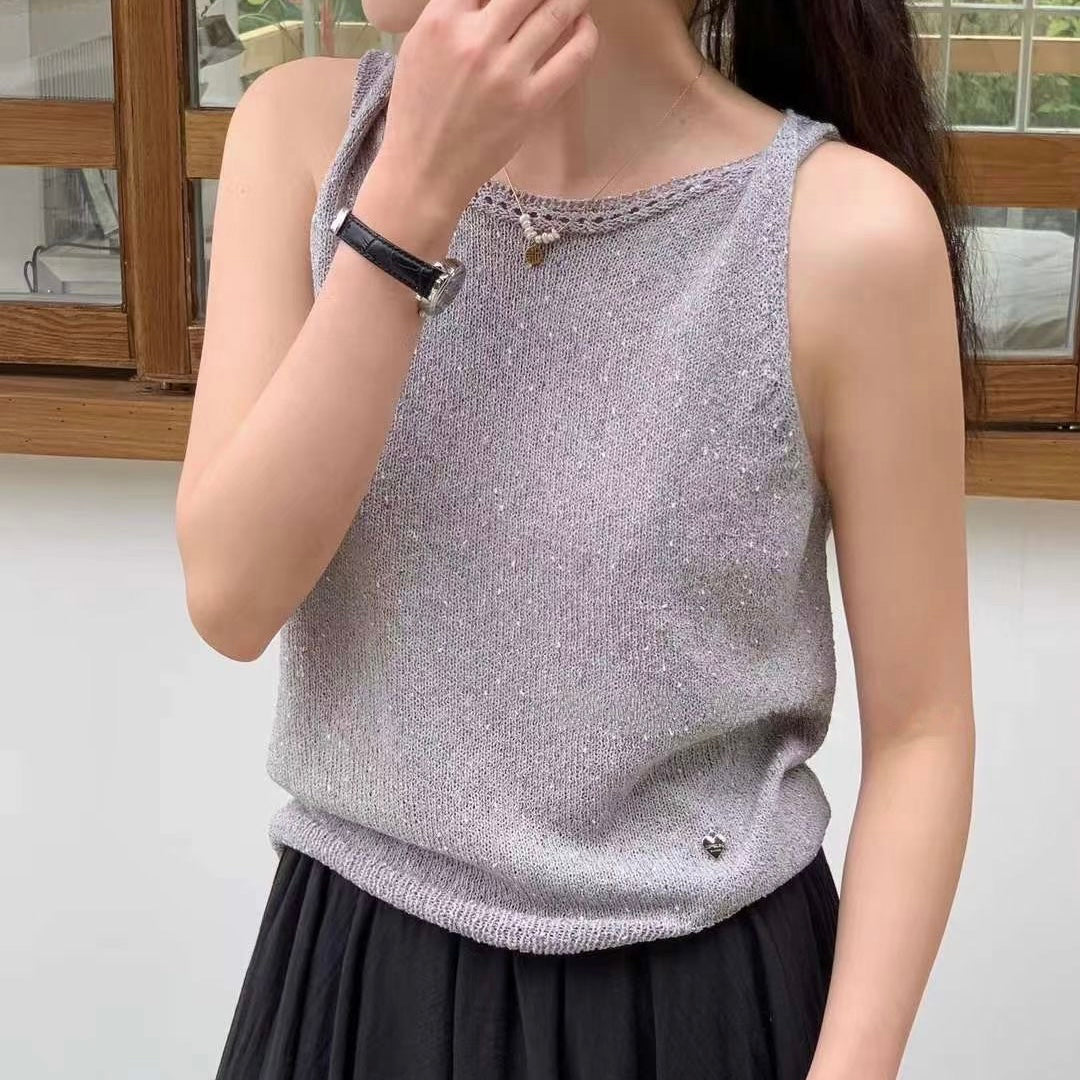 韓國丨心心扣扭肩帶背心