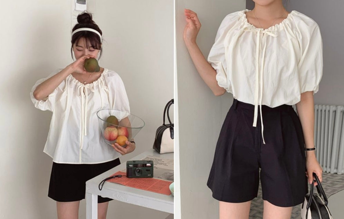 韓國丨PUFF STRING BLOUSE
