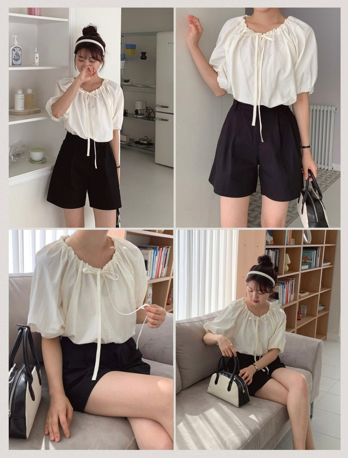韓國丨PUFF STRING BLOUSE