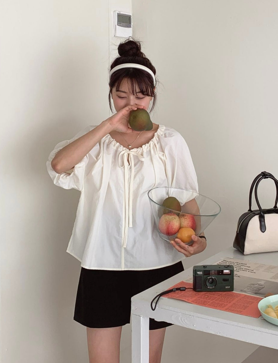 韓國丨PUFF STRING BLOUSE