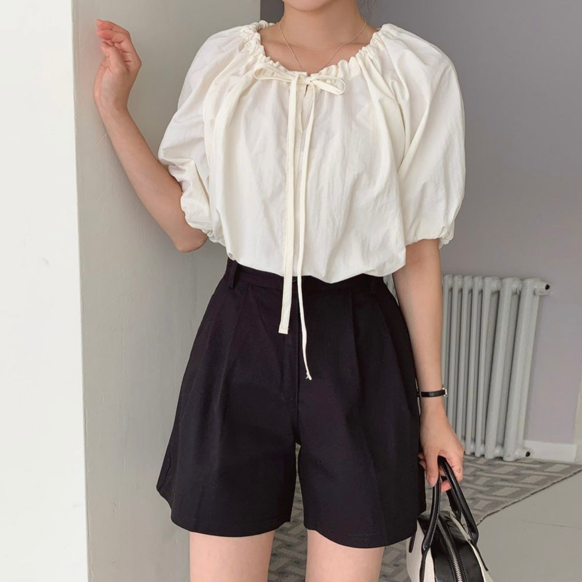 韓國丨PUFF STRING BLOUSE
