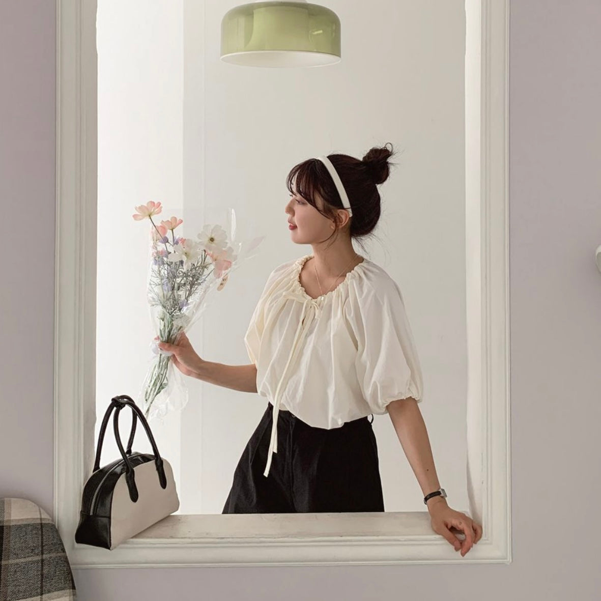 韓國丨PUFF STRING BLOUSE