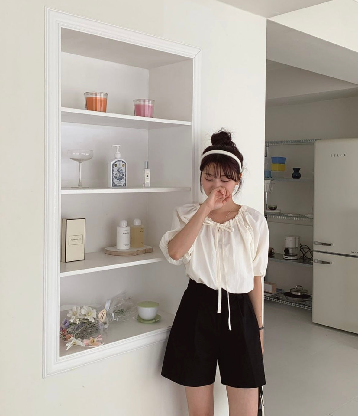 韓國丨PUFF STRING BLOUSE