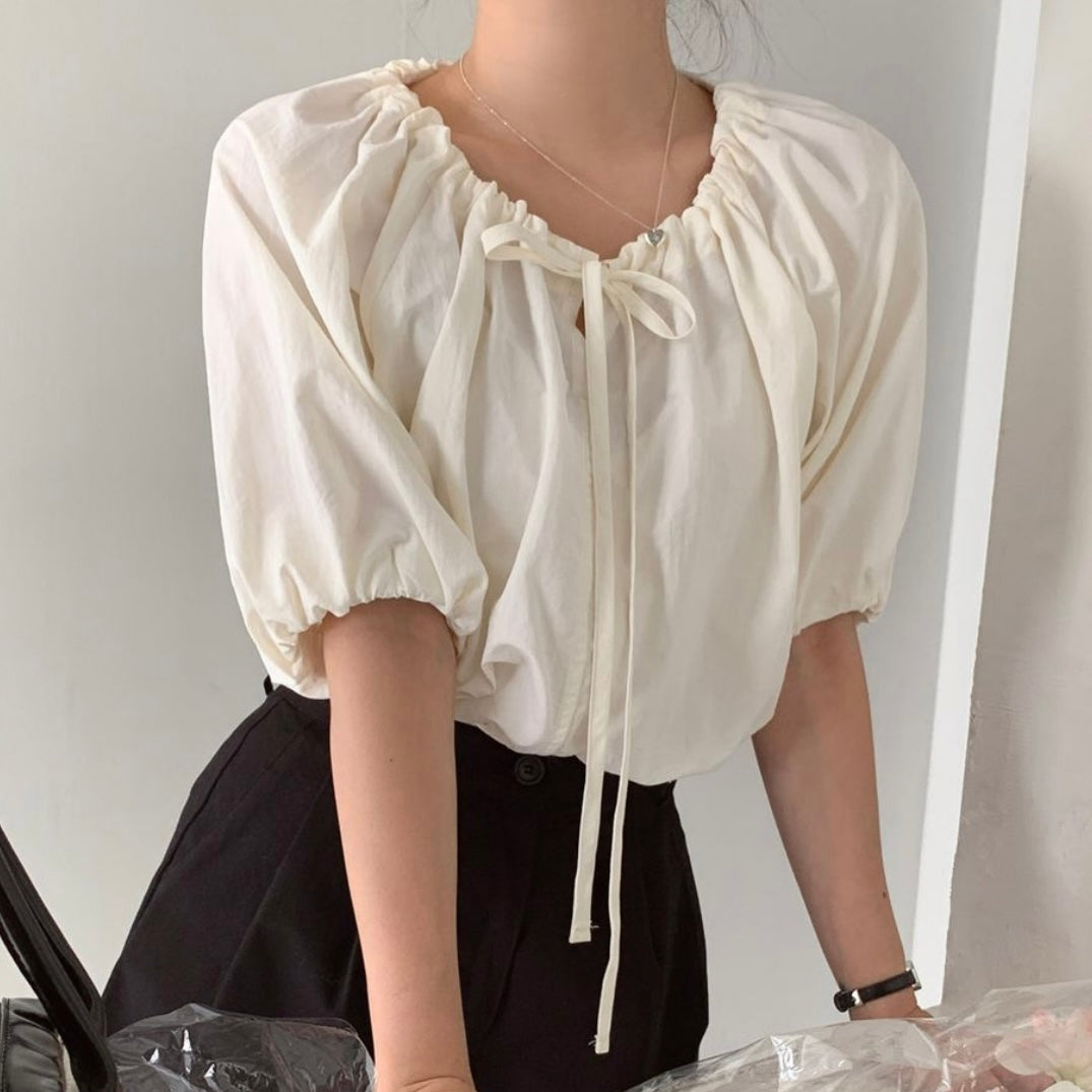 韓國丨PUFF STRING BLOUSE