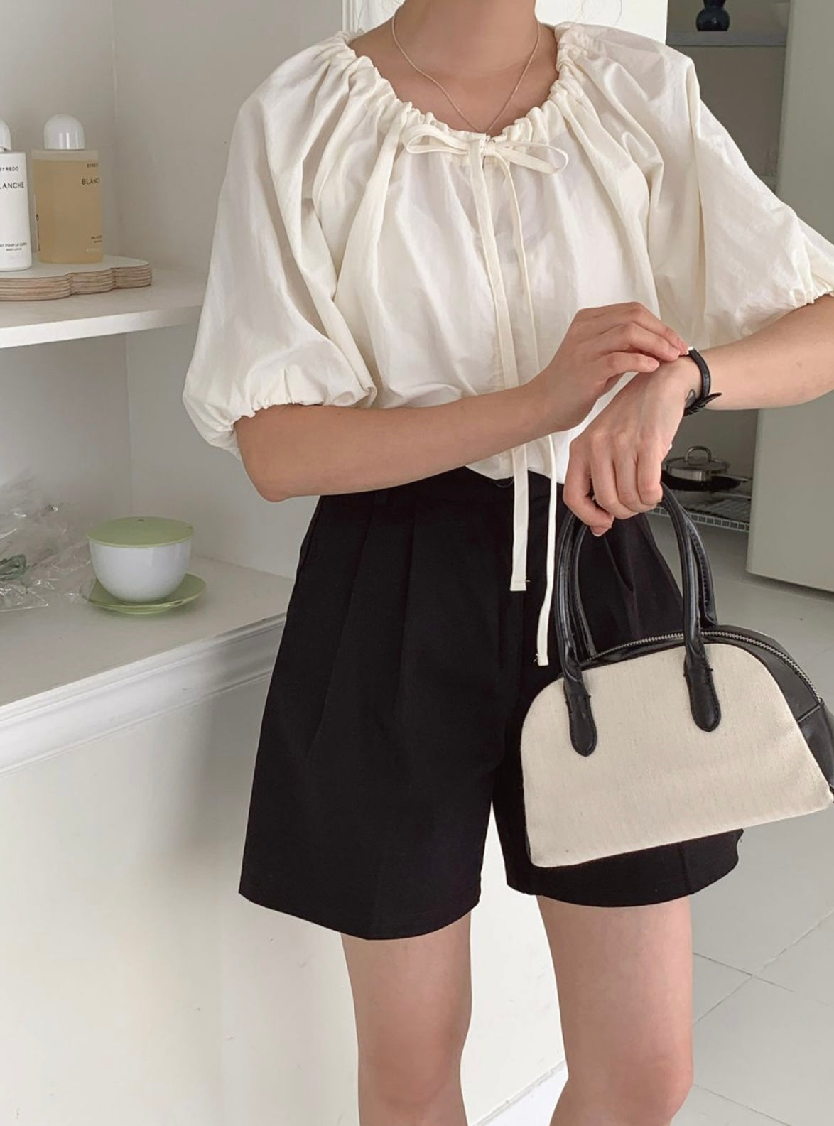 韓國丨PUFF STRING BLOUSE