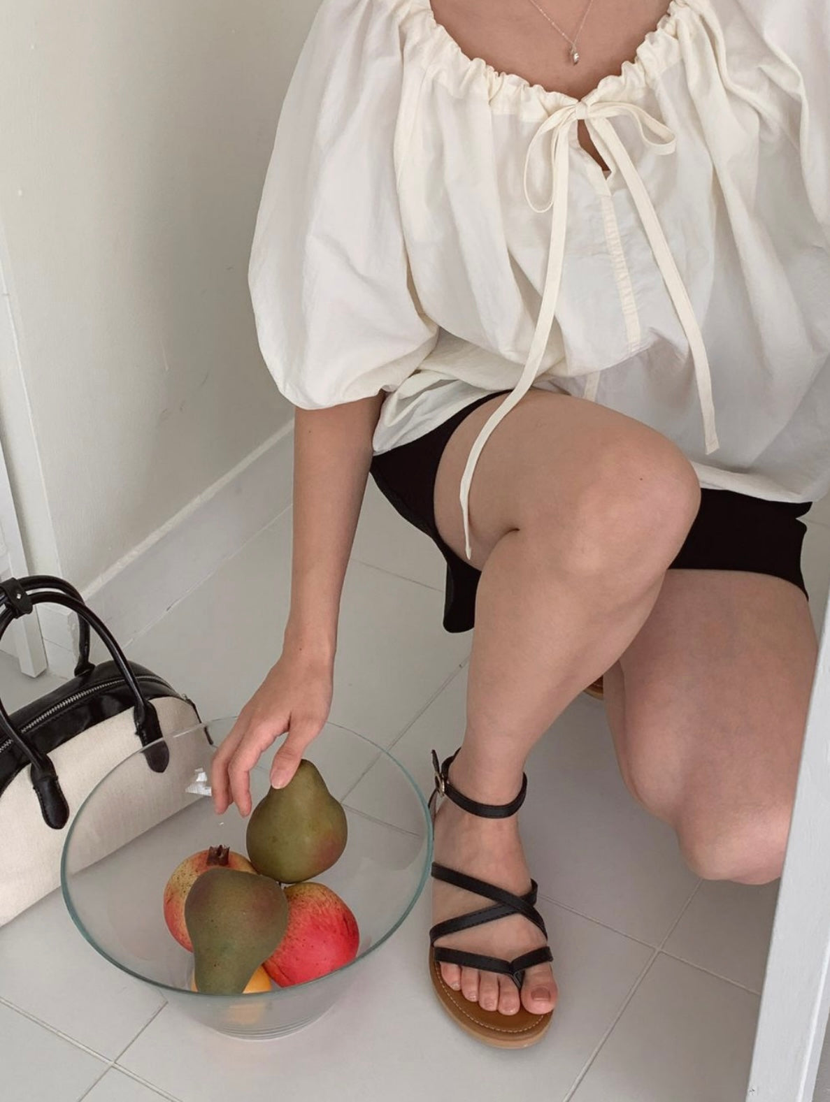 韓國丨PUFF STRING BLOUSE