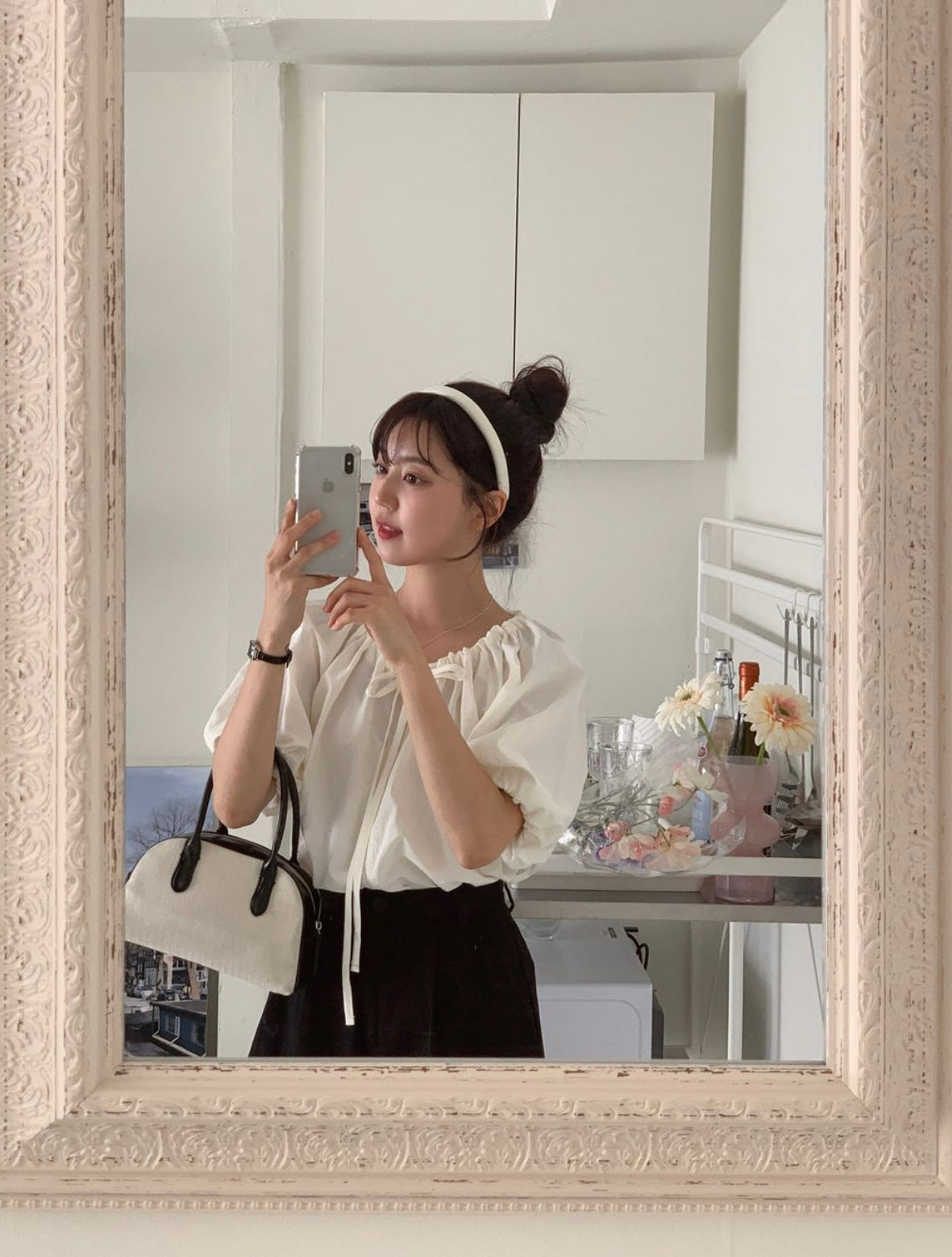 韓國丨PUFF STRING BLOUSE