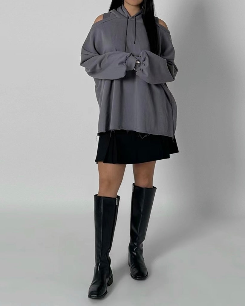 韓國丨RETURN HOOD MINI DRESS