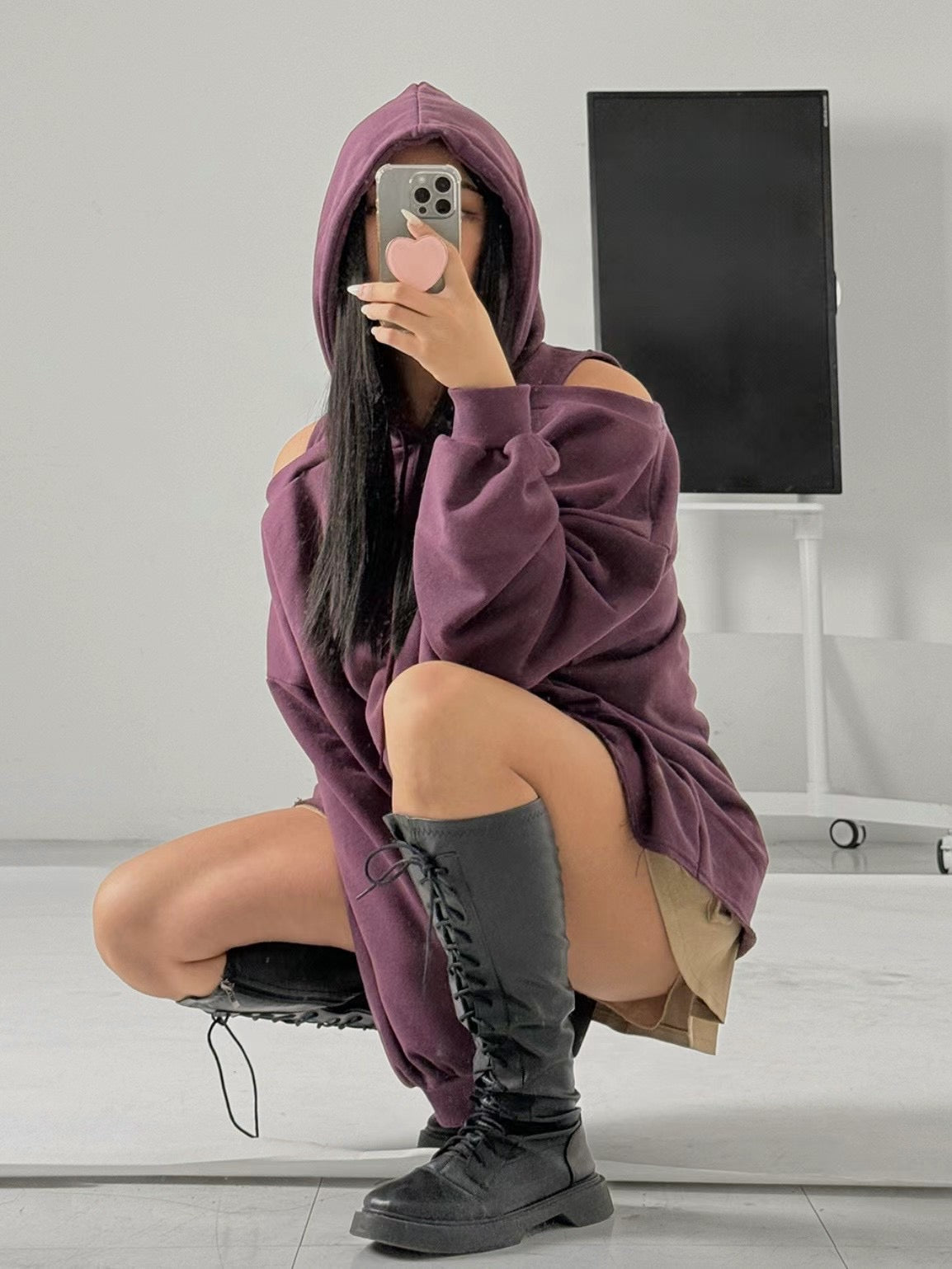韓國丨RETURN HOOD MINI DRESS