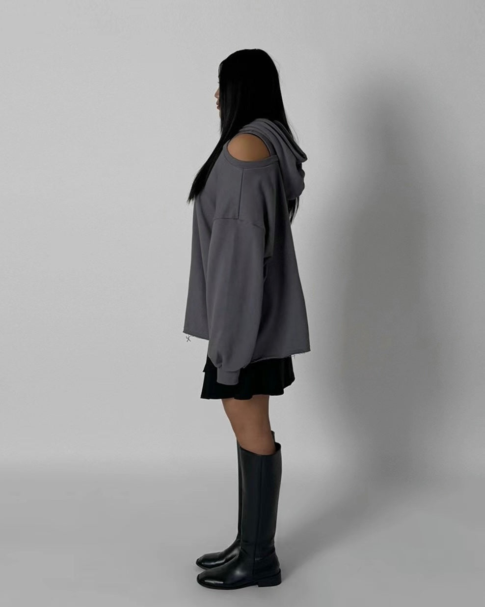 韓國丨RETURN HOOD MINI DRESS