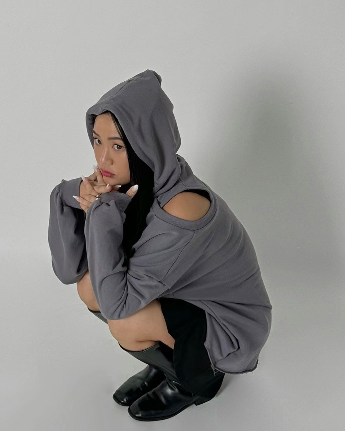 韓國丨RETURN HOOD MINI DRESS