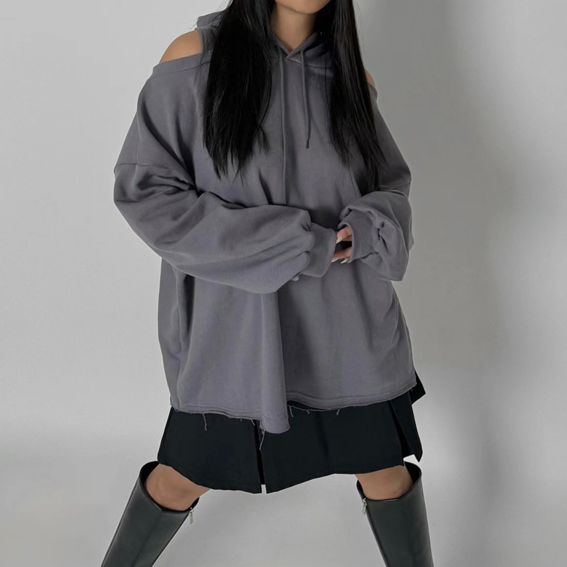 韓國丨RETURN HOOD MINI DRESS