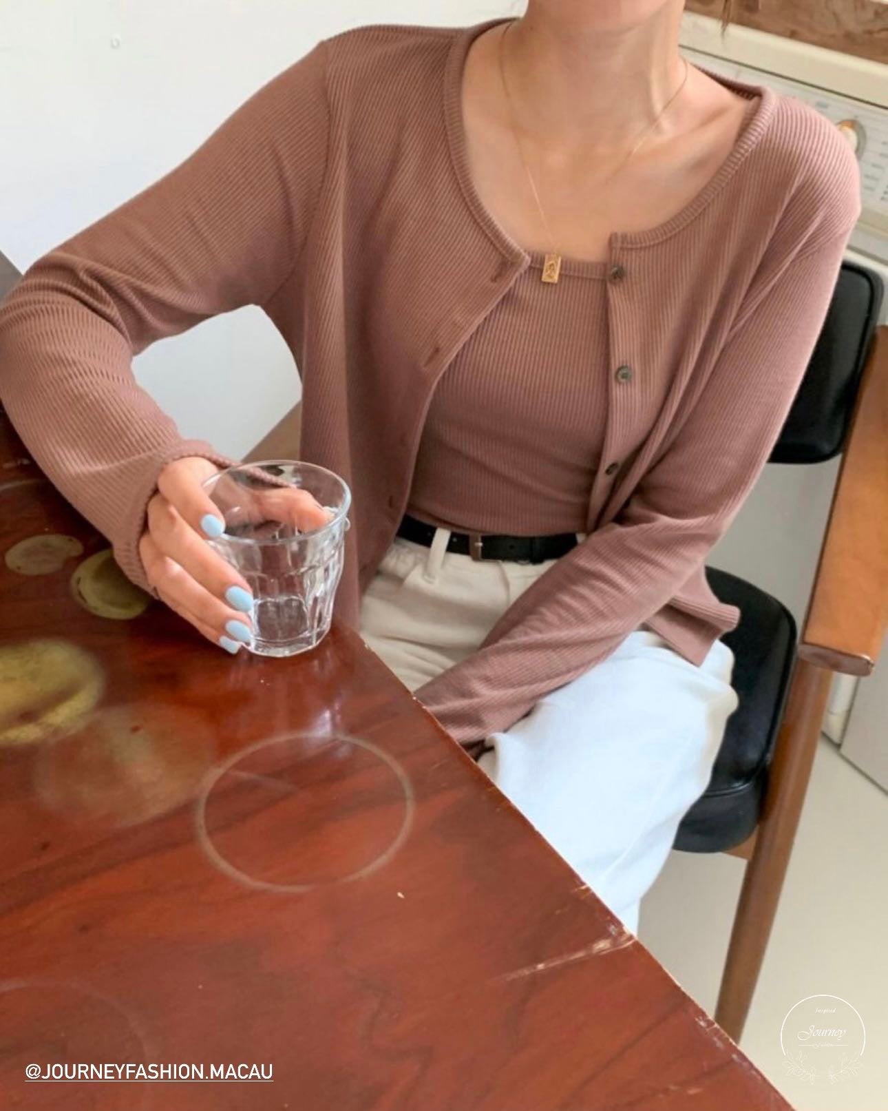 韓國丨直紋吊帶SET