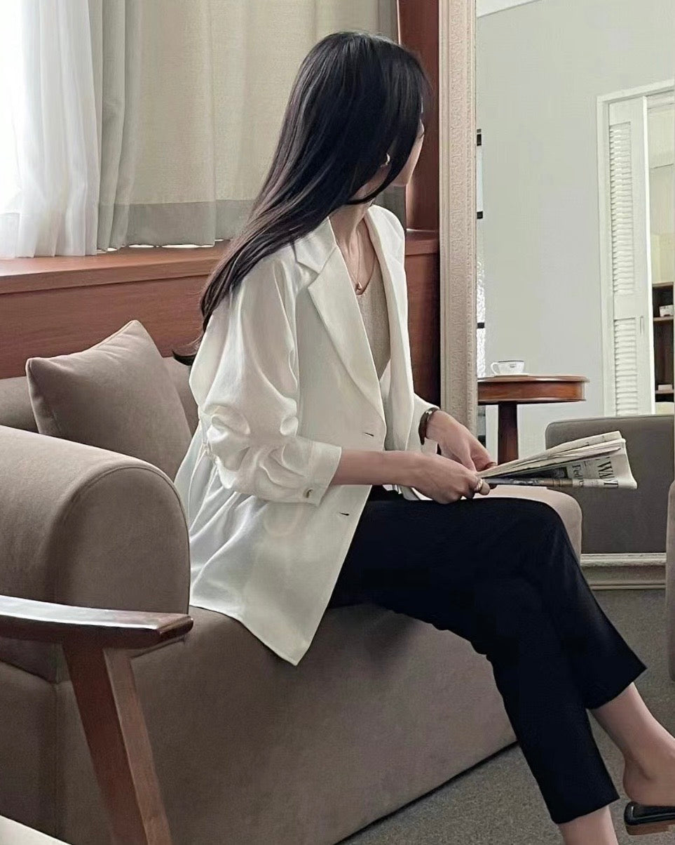 韓國丨修腰抽繩外套