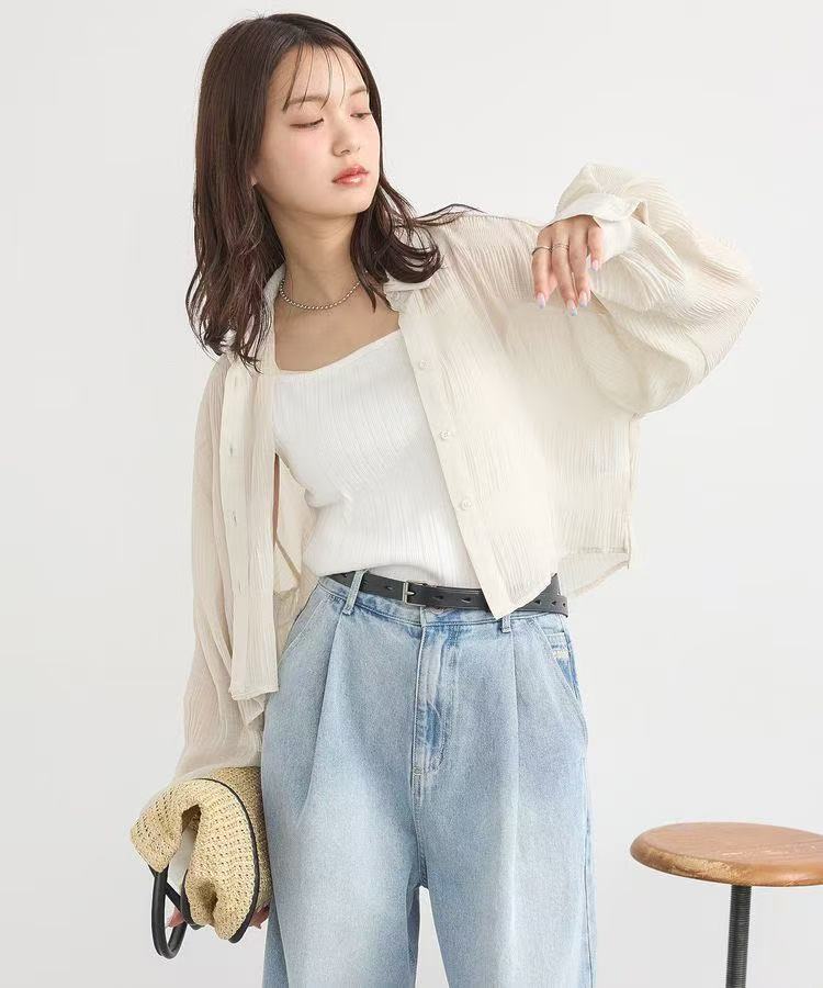 日本丨翻領水波紋襯衫