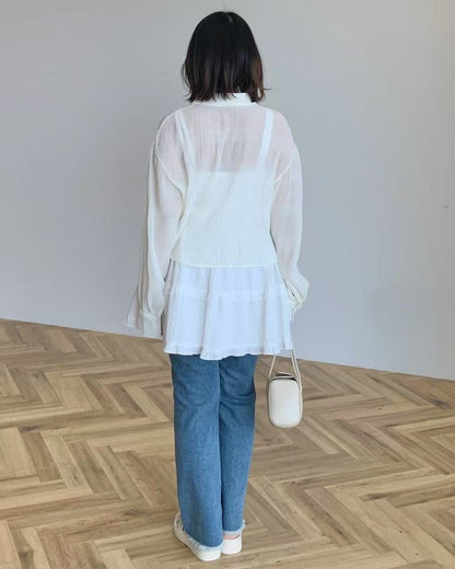 日本丨翻領水波紋襯衫