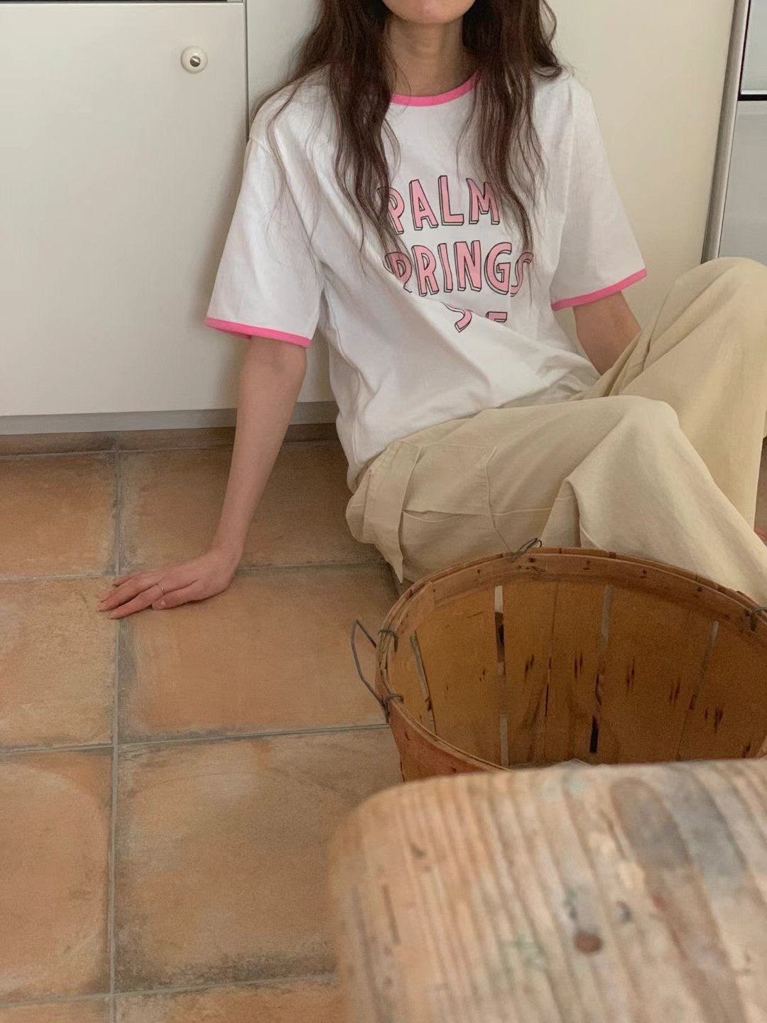 韓國丨撞色邊TEE