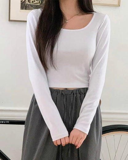 韓國丨圓領純色TEE