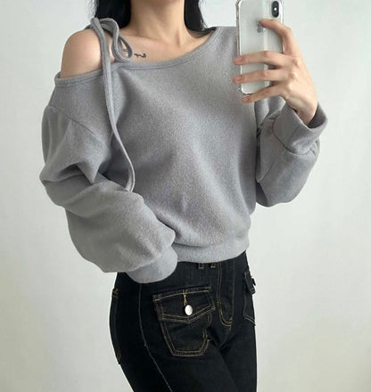 韓國丨寬鬆柔軟綁帶KNIT