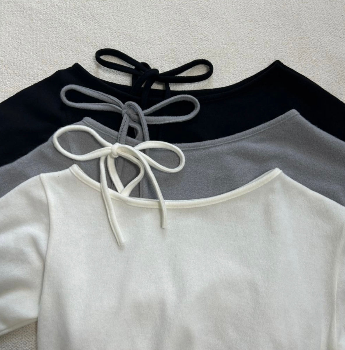 韓國丨寬鬆柔軟綁帶KNIT