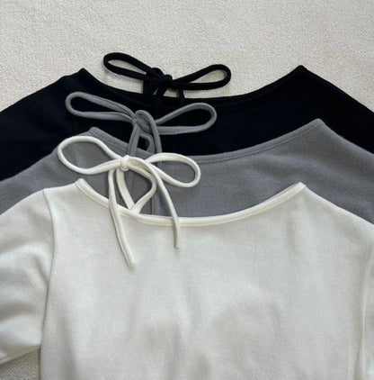 韓國丨寬鬆柔軟綁帶KNIT