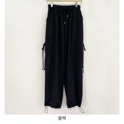 韓國丨2 WAYS 蝴蝶結工裝褲
