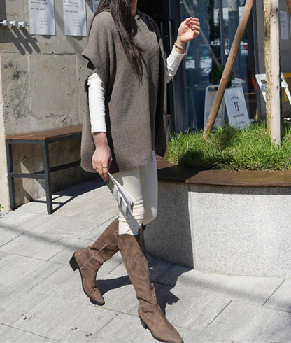 韓國丨斗篷寬鬆連帽背心