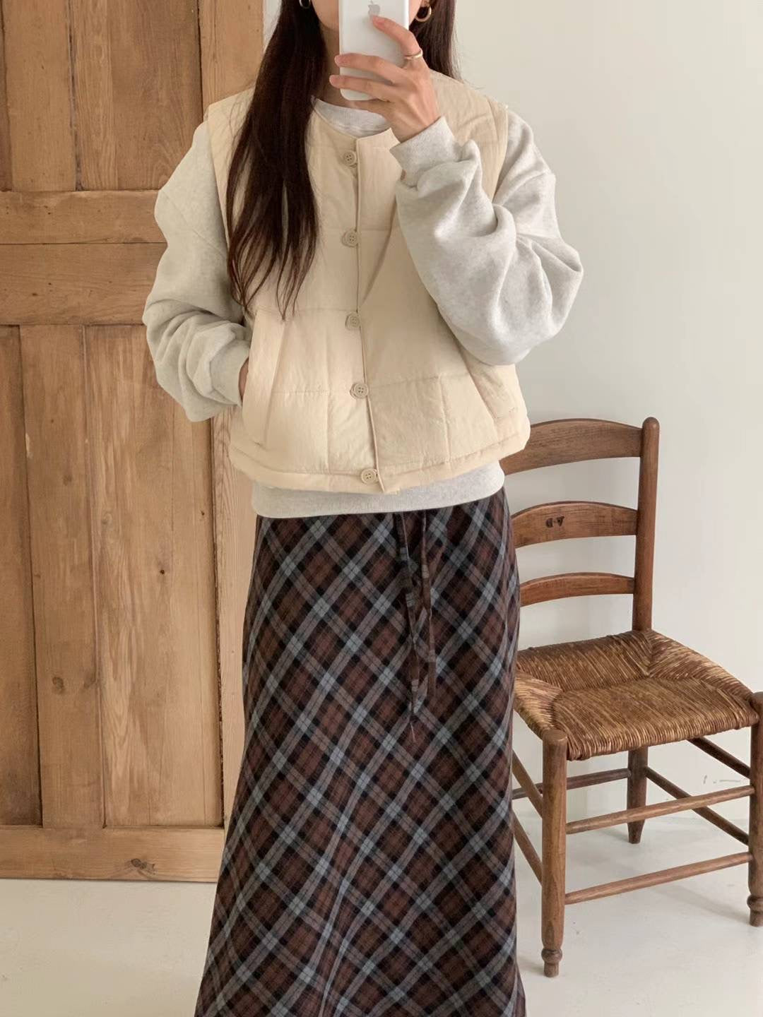 韓國丨鈕扣馬甲外套