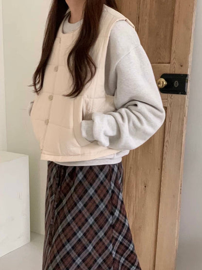 韓國丨鈕扣馬甲外套